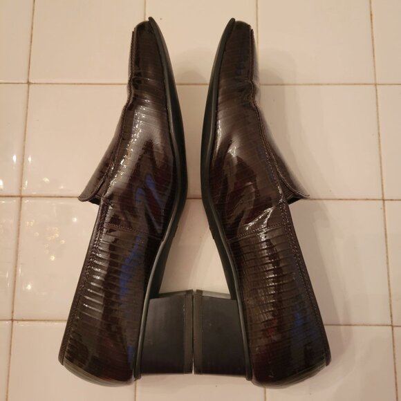 Ara Classic Echt Leder‎ Brown Leather Heeled Loafers  7.5G Germany US10 - Picture 8 of 8